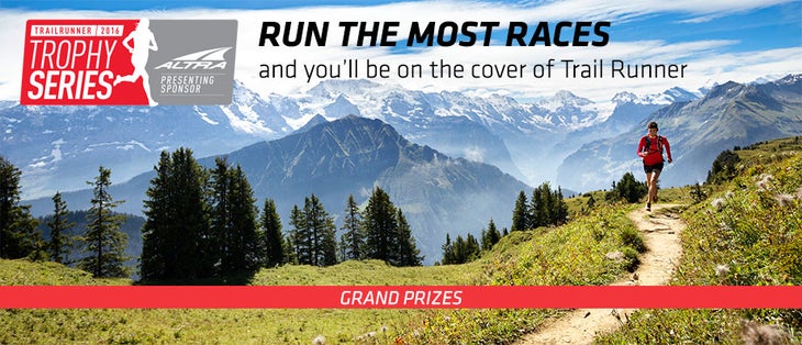 Trail runner Trophy series most races