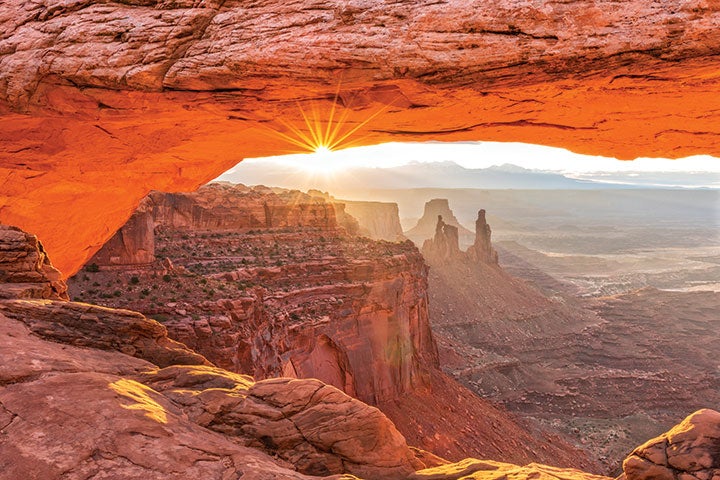 Mesa Arch at sunrise. Photo: iStockPhoto