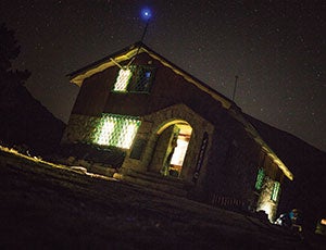 The Els 2900 race's midnight start at the Refugi Estanys de la Pera on the Spanish border.