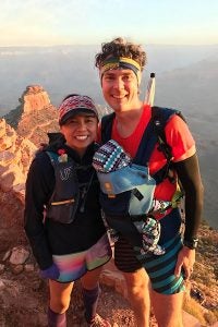trail running as new parents, Scott and Jenny Jurek