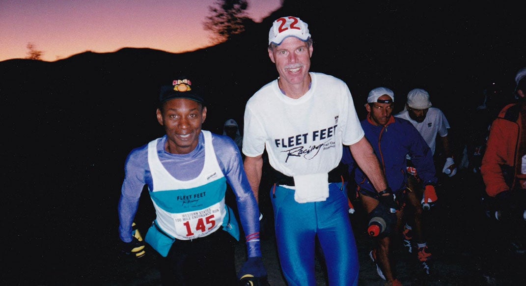 "Tropical" John Medinger and "The Rocket" Errol Jones at Western States 1994