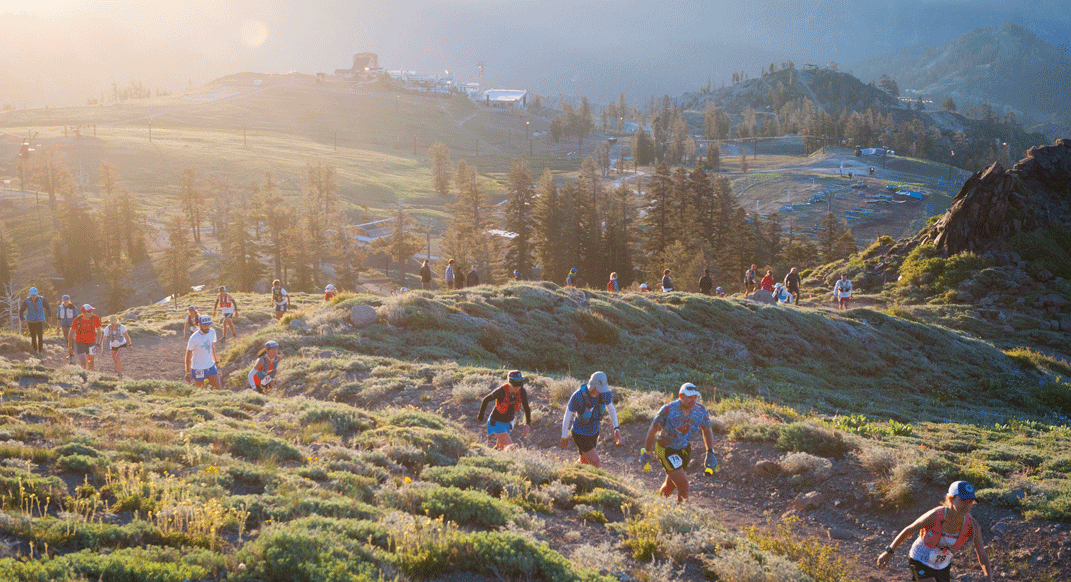 Racers make their way along the Western States 100 course. Photo courtesy of Luis Escobar.