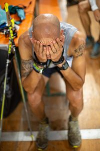 Yassine Diboun runs CCC UTMB