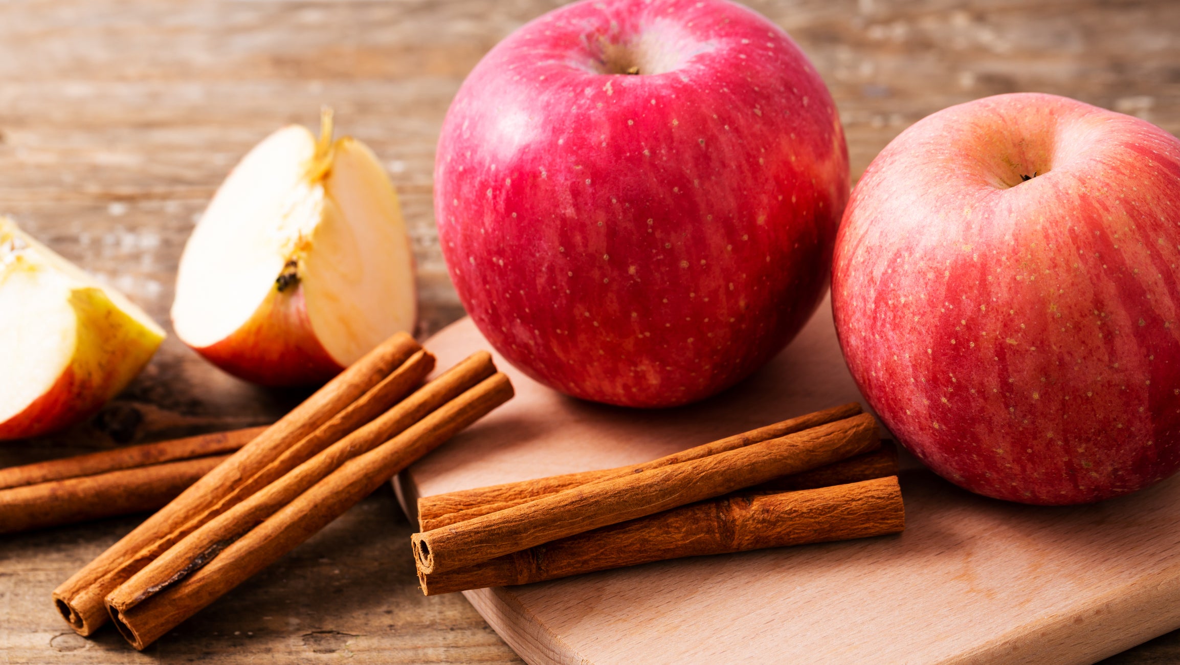 Apple and cinnamon stick