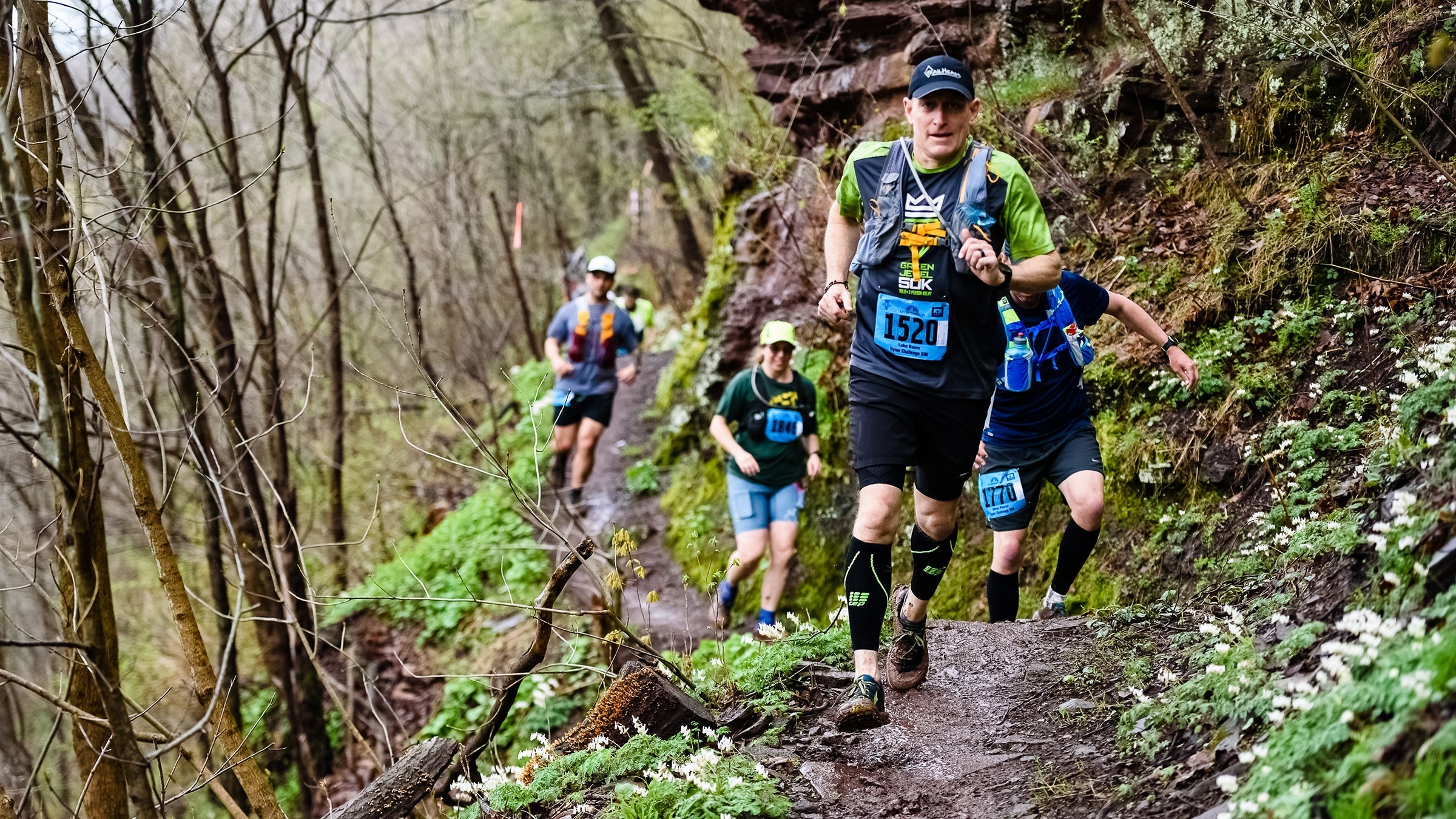trail runners during an ultramarathon