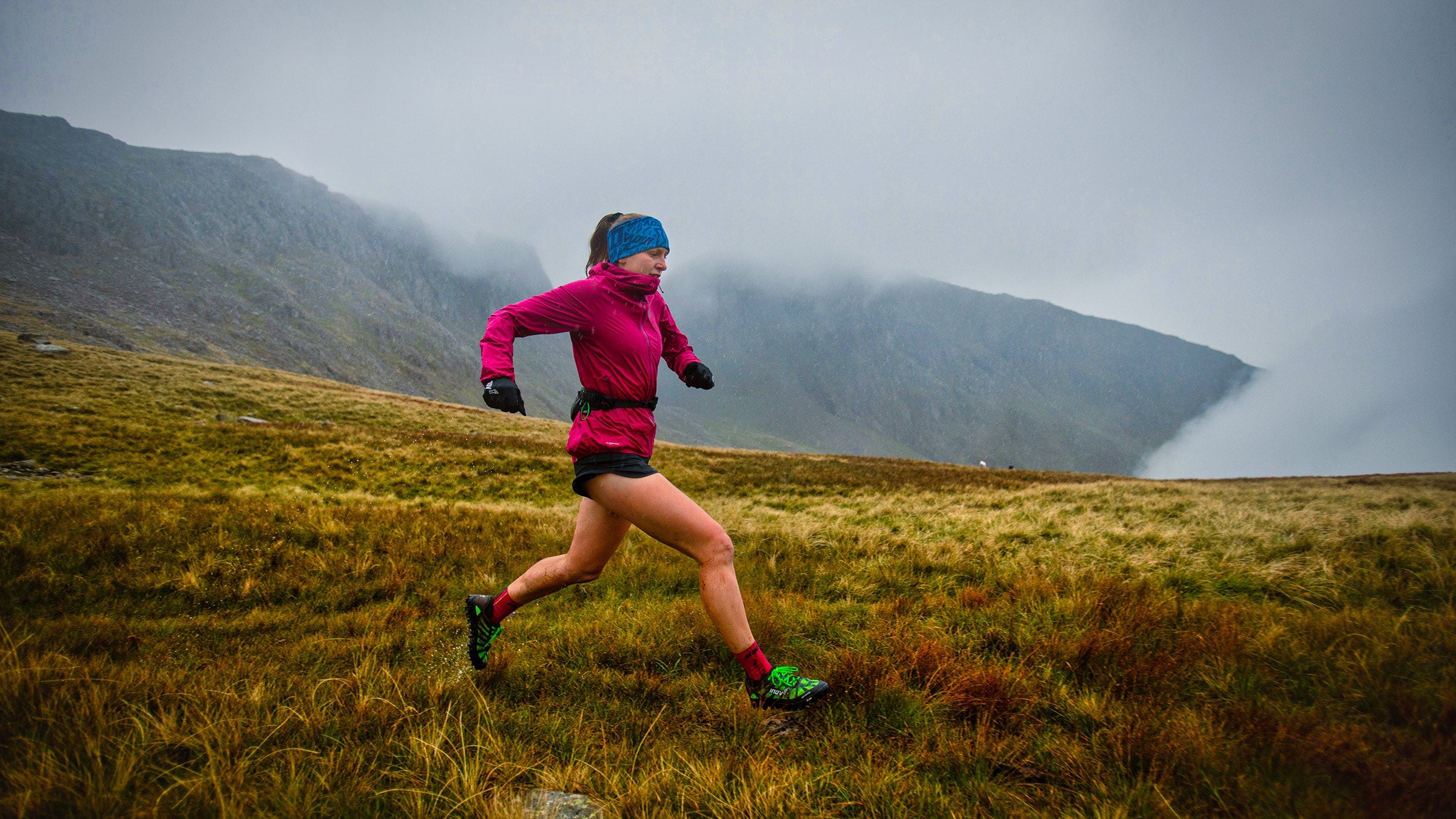 female runner on trail