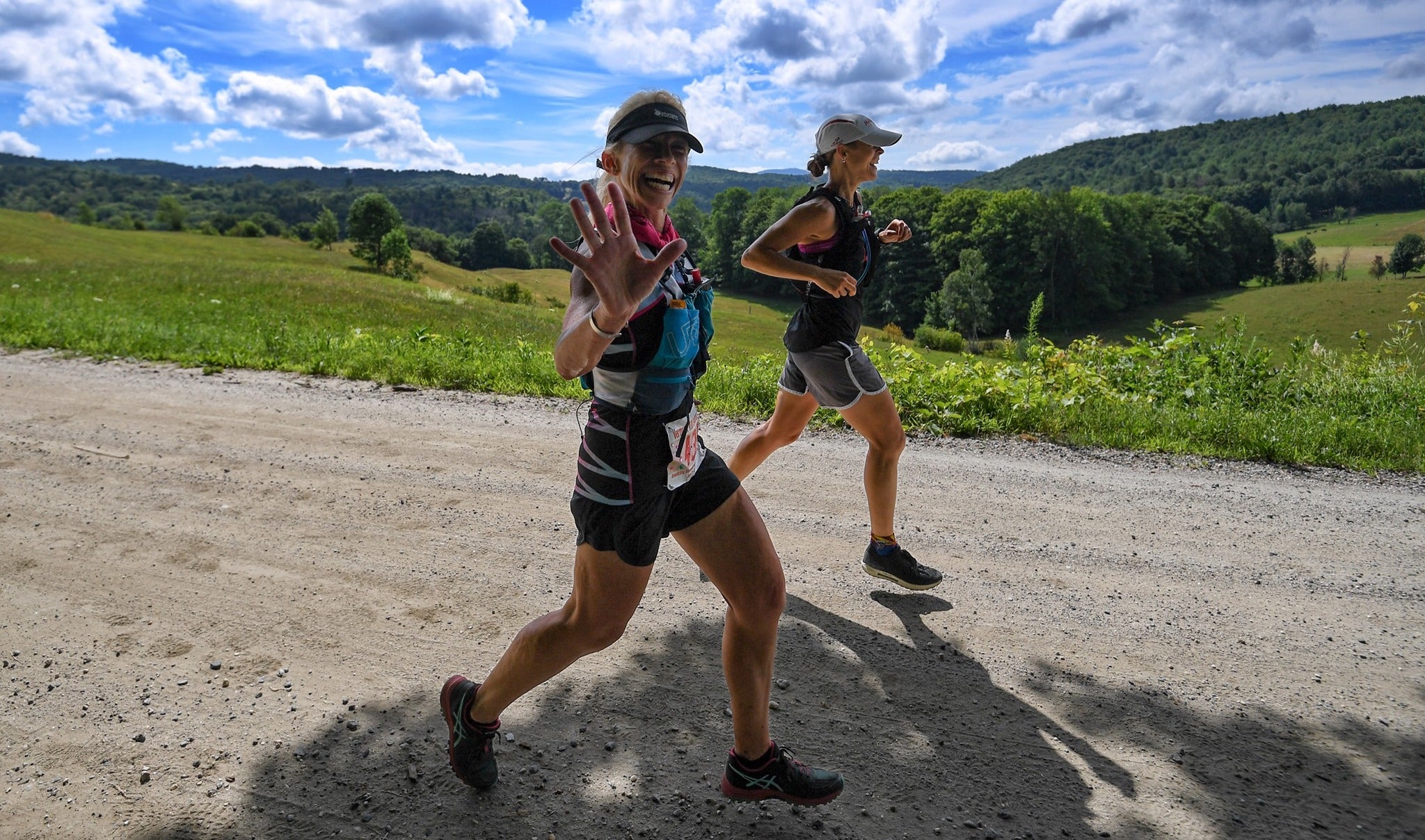 Vermont 100 Mile runners in 2022. 